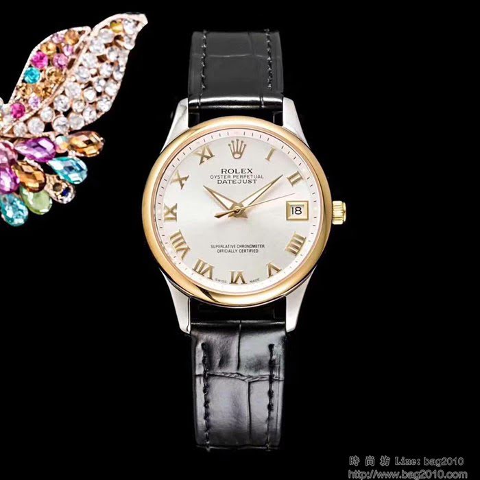 ROLEX勞力士 新品上市 2019新款 勞力士情侶腕表 簡約時尚大方 深度防水  wssb4866